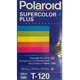 Polaroid Supercolor Plus Video Cassette VHS Tape T-120