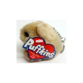 Puffkins Plush Collectible Key Ring - Honey The Tan Bear