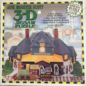 Jane Wooster Scott 3-D Jigsaw Puzzle Train Station
