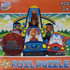 Anker Art Animals Driving Cars Foil Puzzle 24 Pieces