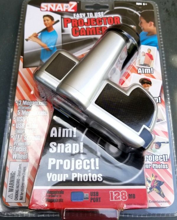 Snapz Projector Camera Photos 128 MB USB Port 5 Megapixels
