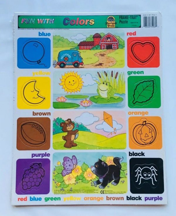 Fun With Colors Frame Tray Puzzle 1988 Merrigold Press
