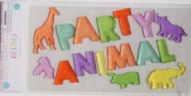 Party Decor Gel Clings Party Animal 16 Piece