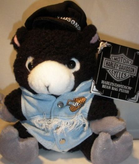 Vintage 1999 Harley Davidson Stroker The Black Sheep Bean Bag Plush