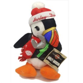 Vintage 2000 Harley Davidson Spoke The Penguin Christmas Bean Bag Plush