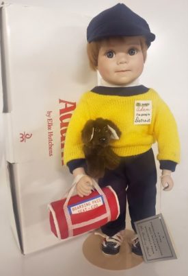 Vintage Danbury Mint "Adam - I'm Going To Detroit" Porcelain Boy Doll by Elke Hutchens