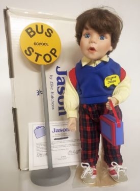 Vintage Danbury Mint  "Jason" Brave Little Boys Collection Porcelain Doll by Elke Hutchens