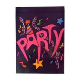 1995 CBK Bright And Colorful Party Applique Outdoor House Flag 28x40