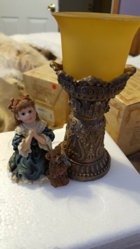 Yesterdays Child Boyds Dollstone Teresa and John ... The Prayer Votive Holder