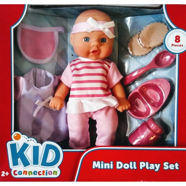 Kids Connection Mini Doll Playset 8 Pieces