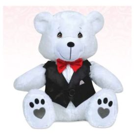 Teddy Bear In Vest And Bow Tie Plush - Precious Moments