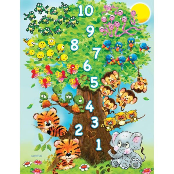 Counting Tree - 36 Piece Large Format Jigsaw Puzzle by Springbok Kids