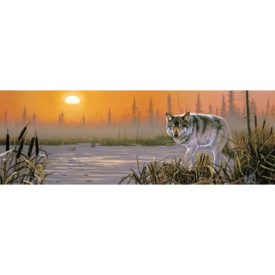 Winter Sunrise - 500 Piece Wolf Jigsaw Puzzle By Sunsout
