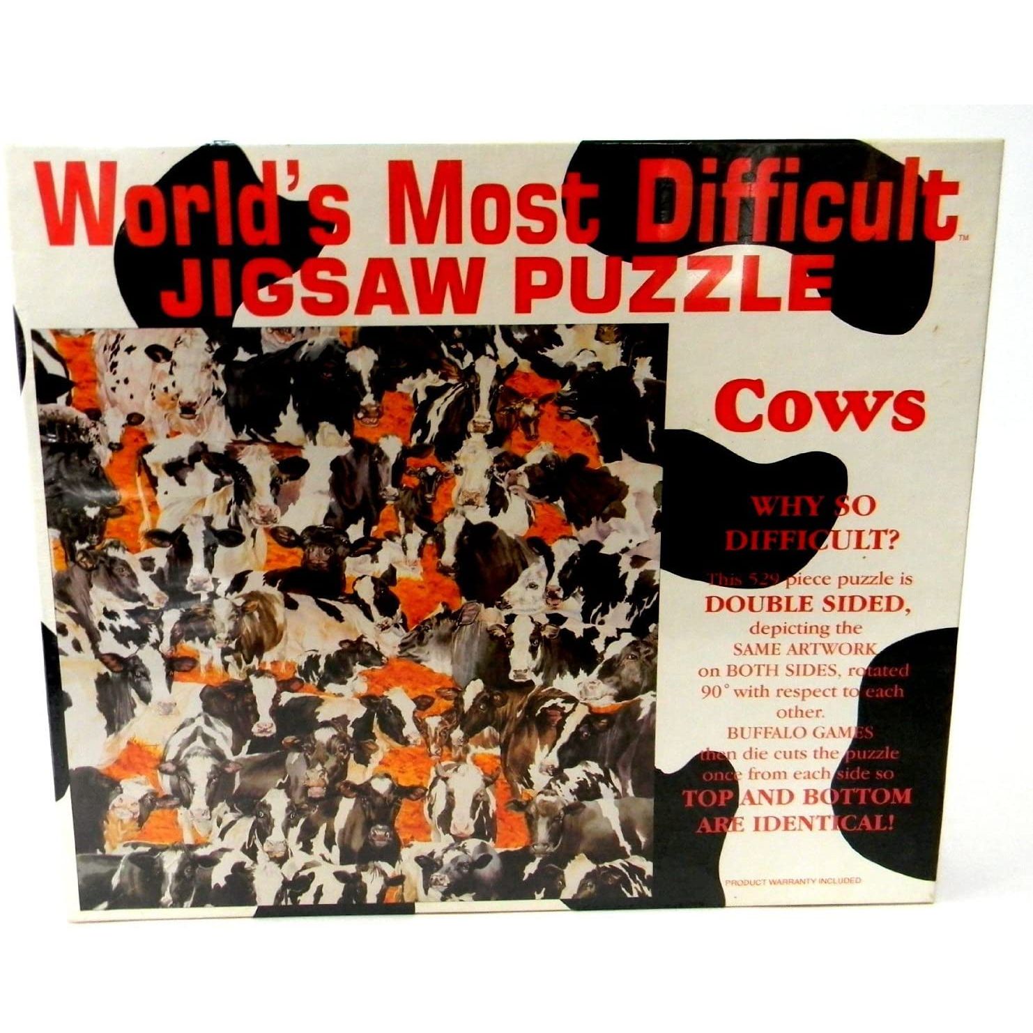 World's Most Difficult Jigsaw Puzzle: Cows