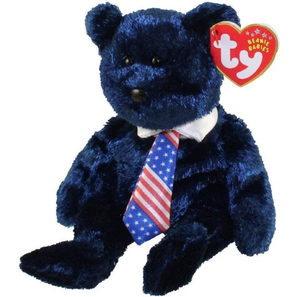 Ty Beanie Babies - Pops the Bear (USA Tie)