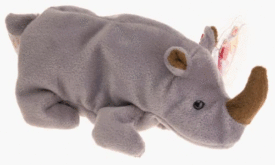 Ty Beanie Babies - Spike the Rhinoceros (Retired)