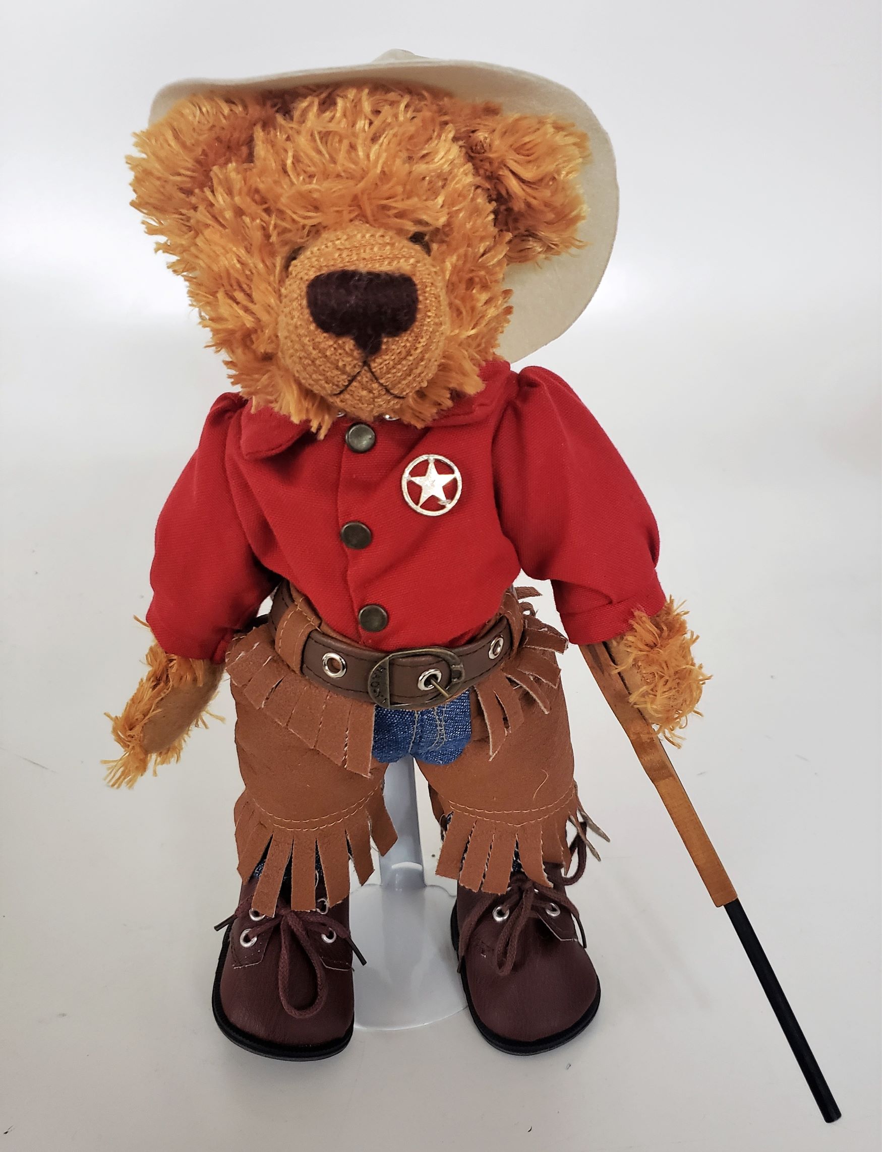 10" Genuine Handmade Teddy Bear Sheriff By Pieces of History