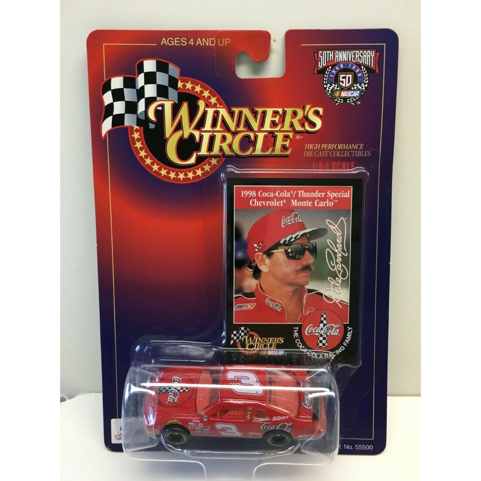 1998 Winners Circle NASCAR #3 Dale Earnhardt Sr Coca Cola Thunder Special Chevy Monte Carlo