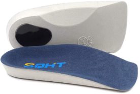 SQHT 3/4 Orthotics Shoe Insoles - Arch Support Insert Correct Over-Pronation, Fallen Arches, Flat Feet Metatarsal Support (M - W9-10.5 | M7.5-9)