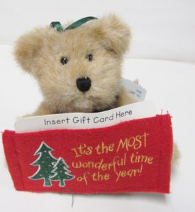 Boyds Thinkin of Ya Series Jingle Gift Card Ornament Plush 903618