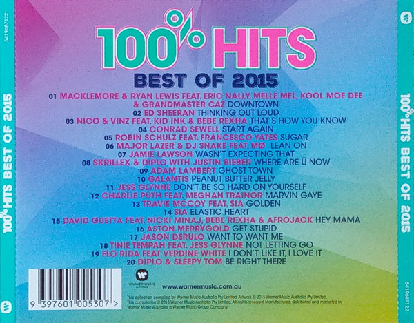 100% Hits Best Of 2015 (Music CD) - Image 3