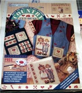 Daisy Kingdom Country Cut Outs Raggedy Pals No Sew Applique #C123-1681-010