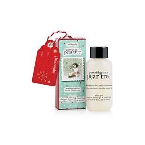 Philosophy Partridge in a Pear Tree Ornament White Pear Shampoo, Shower Gel & Bubble Bath 2 fl. Oz.