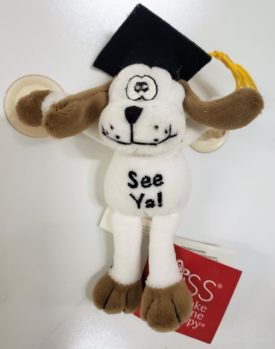 Russ Berrie Graduation Goofy Dog See Ya! With Suction Cups 5-inch