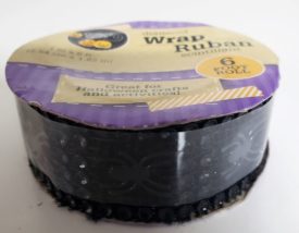 Crafters Square Halloween Diamond Wrap Ribbon Spiders 1 x 6