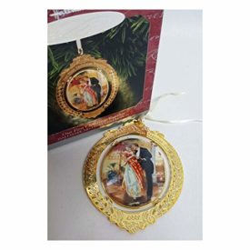 Hallmark Keepsake Ornament Our First Christmas Together Vintage Couple Kissing Under Mistletoe
