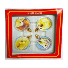 Trim-A-Home Unbreakable Christmas Ornaments Alaska/Antarctica Wildlife Set of 4