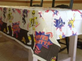 Power Rangers Vintage 1995 Mighty Morphin Paper Table Cover