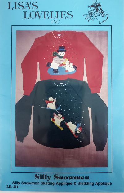 Lisas Lovelies Silly Snowmen Applique LL21