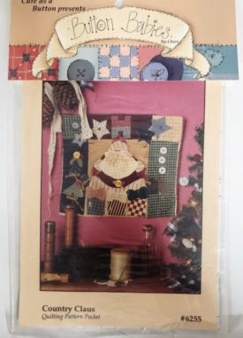 Vintage Country Claus Quilting Pattern Packet #6255 Button Babies by Cheri