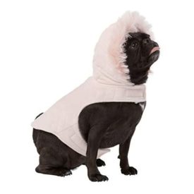 TOP PAW Faux Fur Pet Coat Medium