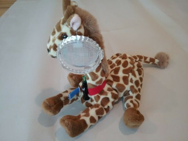 1999 Coca-Cola International SOMALIA - RIFRAFF The GIRAFFE Bean Bag Plush 5.5" - Image 3