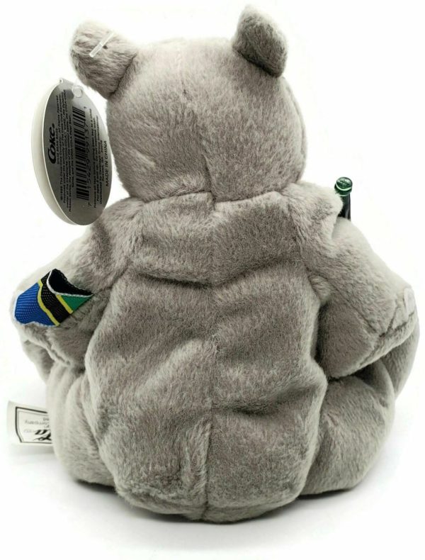 1999 Coca-Cola International TANZANIA - RHINY The RHINO Bean Bag Plush 5.5" - Image 4