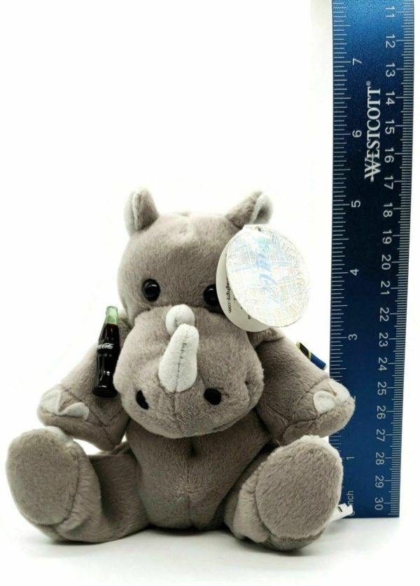 1999 Coca-Cola International TANZANIA - RHINY The RHINO Bean Bag Plush 5.5" - Image 7
