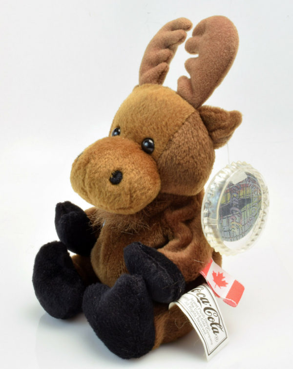 1999 Coca-Cola International CANADA - GOURMAND THE MOOSE Bean Bag Plush 5.5" - Image 4