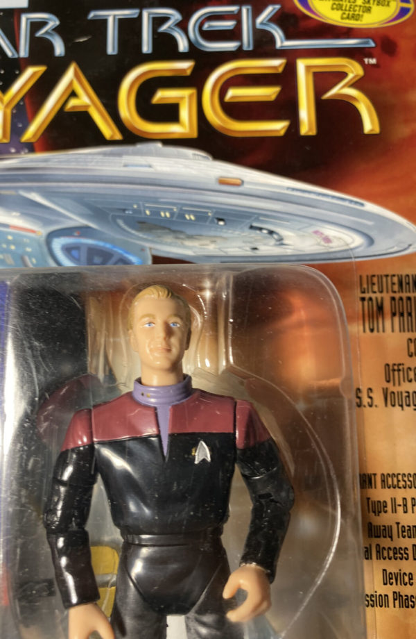 Vintage 1995 Star Trek Voyager Figure w/Accessories - Lieutenant Tom Paris - Image 4