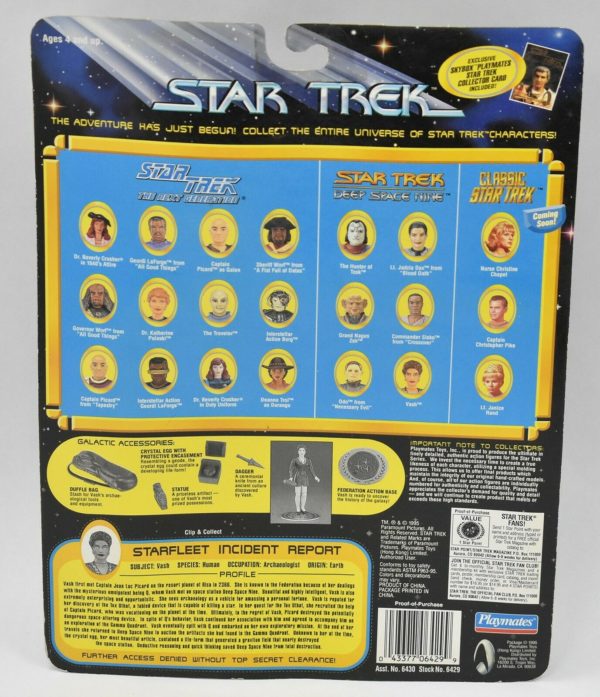 Vintage 1996 Star Trek Deep Space Nine Figure w/Accessories - Vash - Image 3