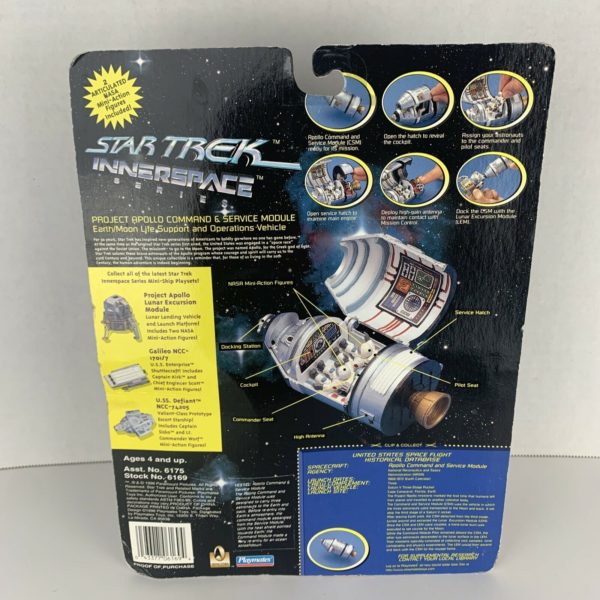 1996 Star Trek Innerspace Series Project Apollo Command & Service Module Mini Playset 6169 - Image 5
