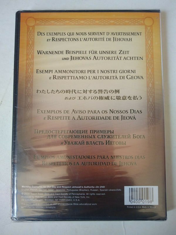 Warning Examples of Our Day - Respect jehovah's Authority (DVD) - Image 3