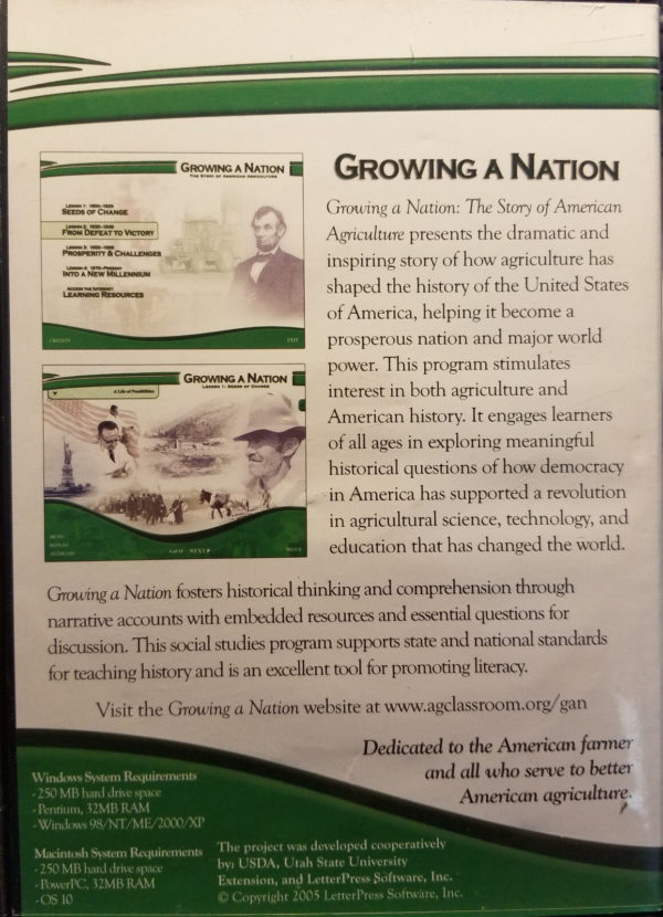 Growing a Nation - The Story of American Agriculture (DVD) - Image 3