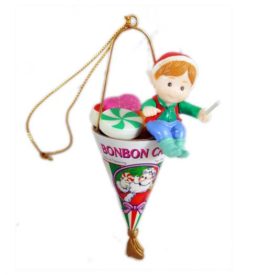 Vintage Matrix Christmas Traditions Bonbon Candy Ornament