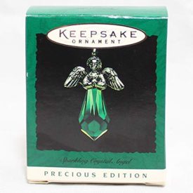 Hallmark Keepsake Miniature 1996 Sparkling Crystal Angel Green