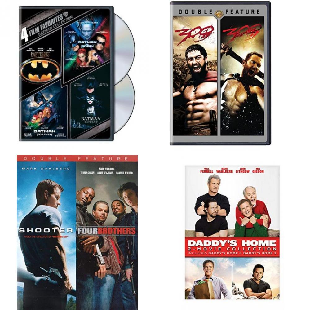 DVD Assorted MultiFeature Movies 4 Pack Fun Gift Bundle 4 Movies