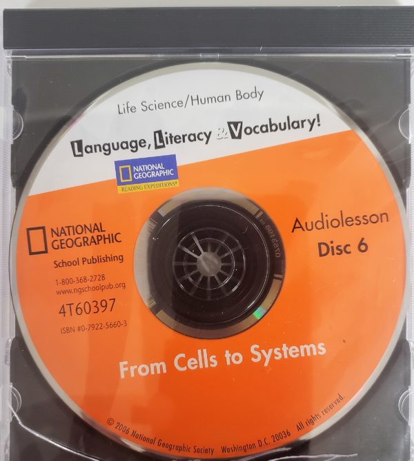 National Geographic Language Literacy & Vocabulary Audiolesson Disc 6 From Cells to Systems (DVD)