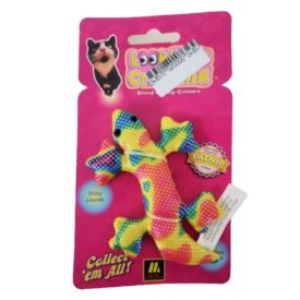 Multipet Look Who's Crawling Shiny Lizard Catnip Critters 4" (GREEN LIZARD)