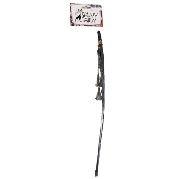 Savvy Tabby Camo Interactive Wand Teaser Cat Toy